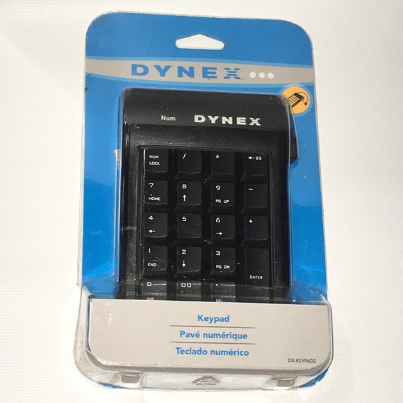 Dynex Keypad 19 key USB DX-Keypad2 Plug & Play Slim Compact New - Picture 1 of 2